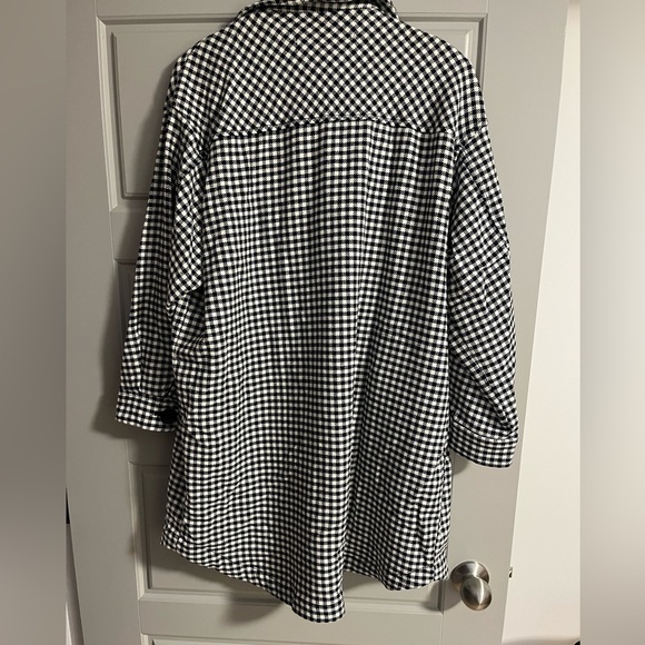 Zara plaid checked oversized shacket - Picture 2 of 5